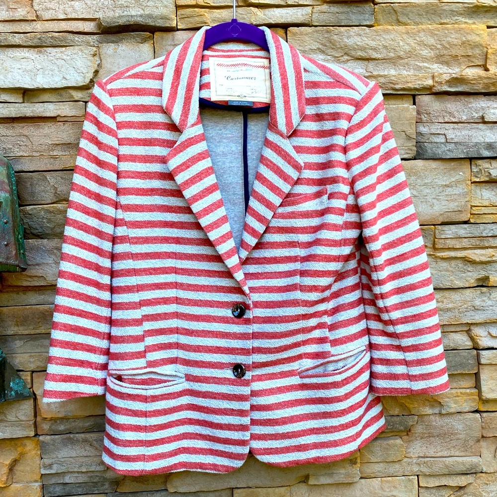 Anthropologie Cartonnier striped jacket
